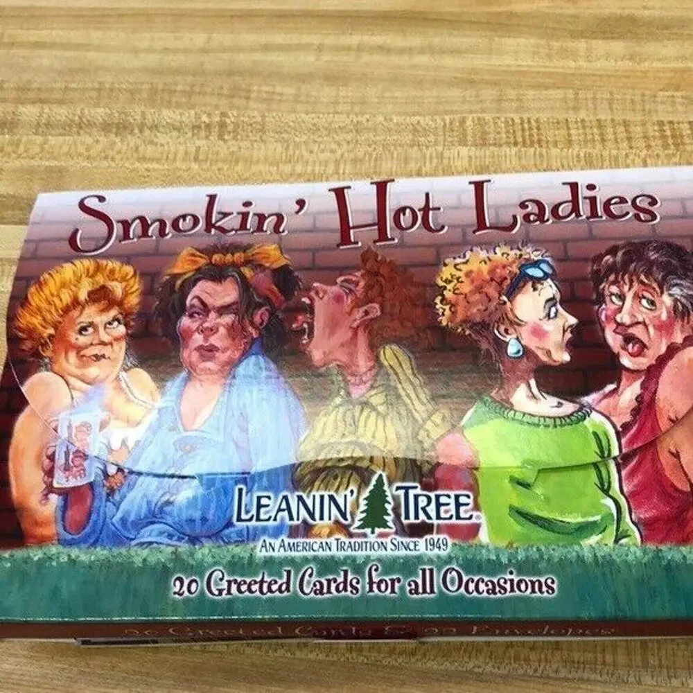 LEANIN TREE Smokin' Hot Ladies~8 Lighthearted Greeting Cards Assortment Humor